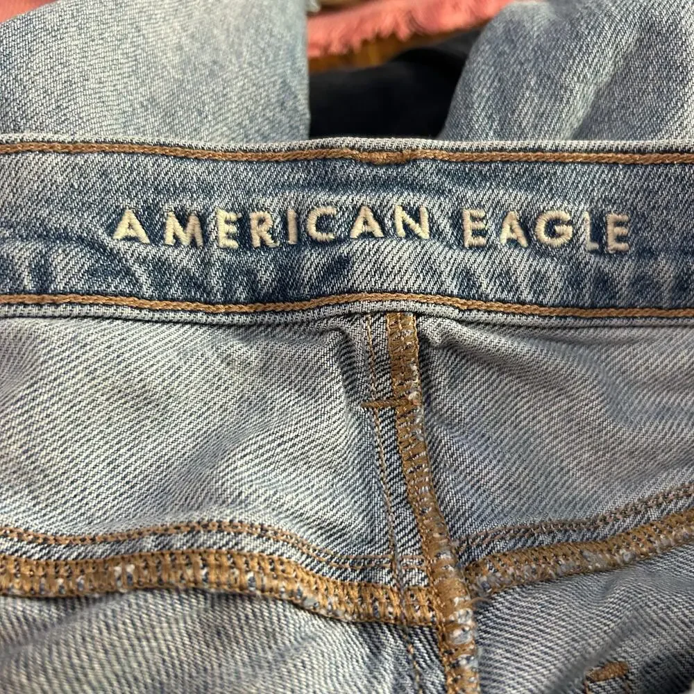 American Eagle Jeans Womens 0 (26x29.5) Baggy Distressed Low Rise Skater Grunge